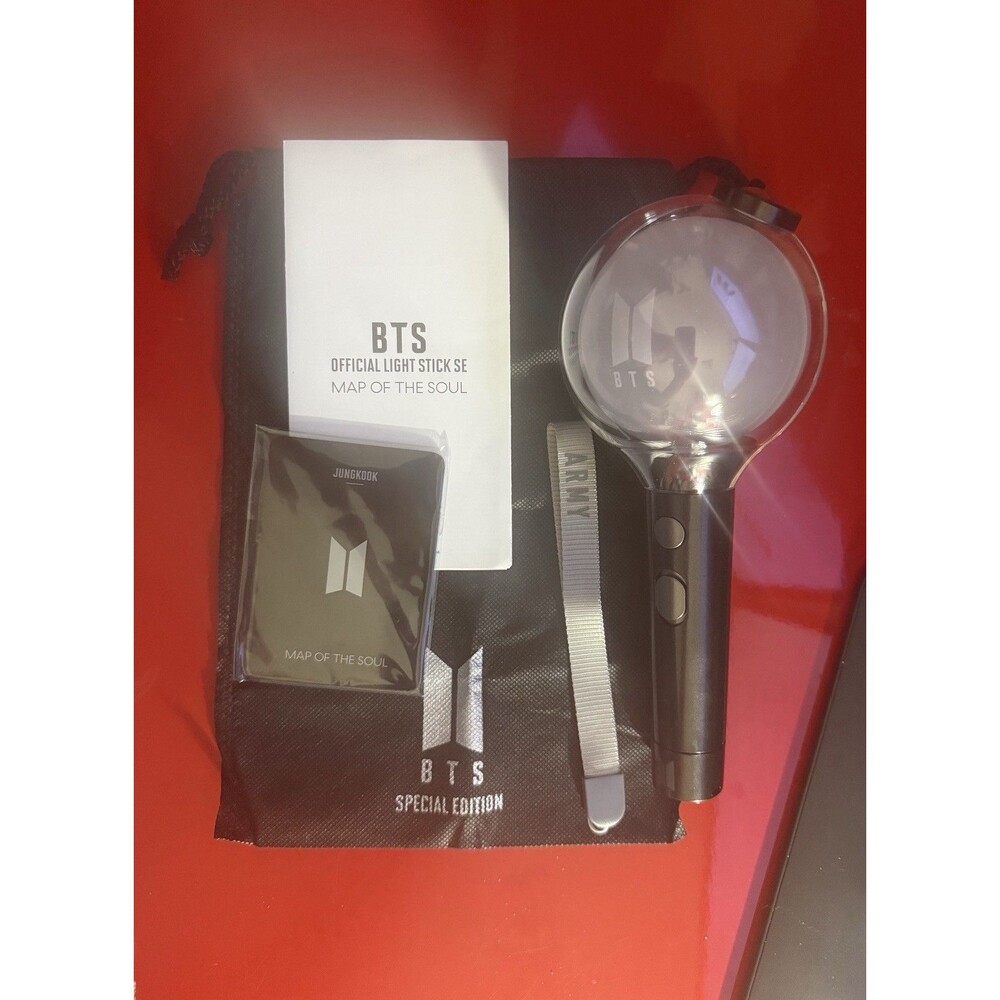 BTS Light Stick SE Map Of The Soul Army Bomb Photo Cards Strap Carry Bag